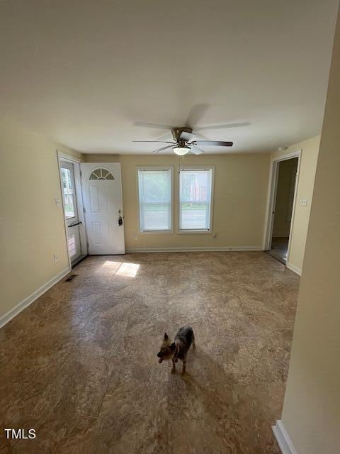 906 Camden Ave, Durham, NC 27701 - spare room featuring ceiling fan and carpet floors