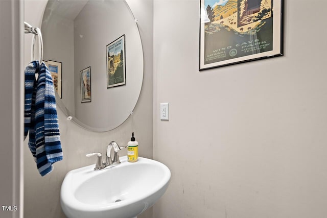 bathroom with a sink