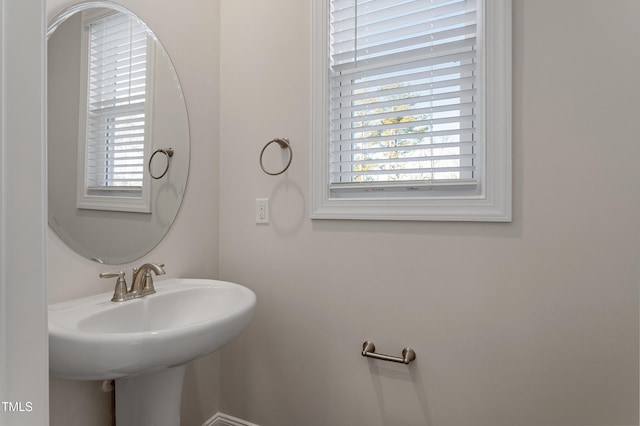 bathroom with a sink