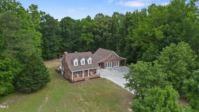 5237 Christian Light Rd, Fuquay Varina, NC 27526 - view from above of property featuring a heavily wooded area