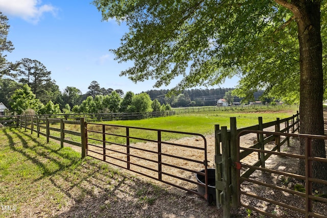 5237 Christian Light Rd, Fuquay Varina, NC 27526 - gate featuring a rural view