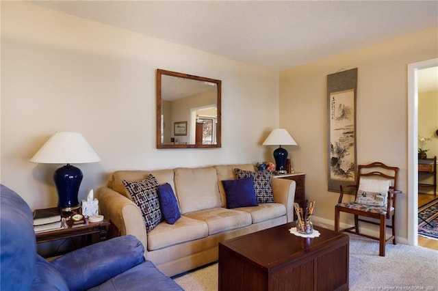 2427 Colgate Dr, Fayetteville, NC 28304 - living area with baseboards and light carpet