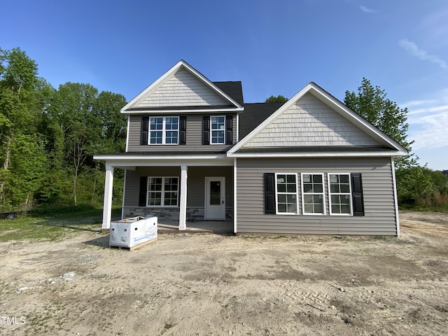 view of front of house with covered porch