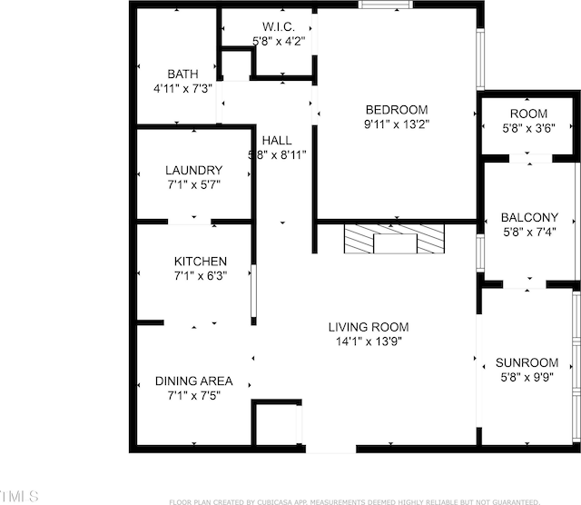 1300 Hillbrow Ln Unit 204, Raleigh, NC 27615 - view of floor plan / room layout