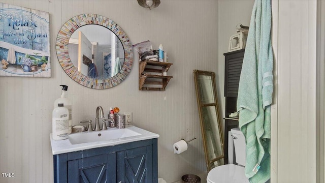 410 Halifax St, Warrenton, NC 27589 - bathroom with toilet and vanity