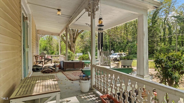 410 Halifax St, Warrenton, NC 27589 - view of patio featuring a porch