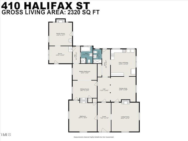 410 Halifax St, Warrenton, NC 27589 - floor plan