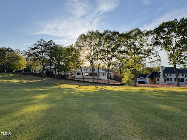 view of home's community featuring a yard
