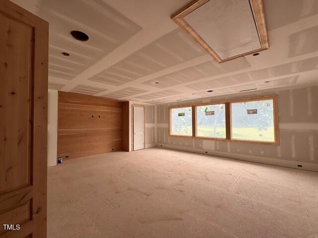 1216 Barcroft Pl, Raleigh, NC 27615 - unfurnished room with attic access