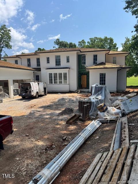 1216 Barcroft Pl, Raleigh, NC 27615 - back of property featuring stucco siding