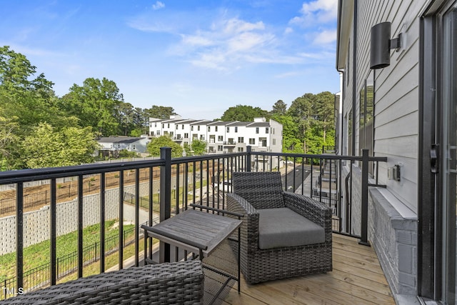 1245 S Blount St Unit 201, Raleigh, NC 27601 - balcony with a residential view