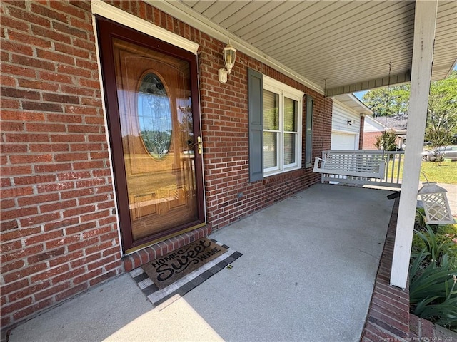 5870 Mcdonald Rd, Parkton, NC 28371 - entrance to property featuring brick siding and covered porch