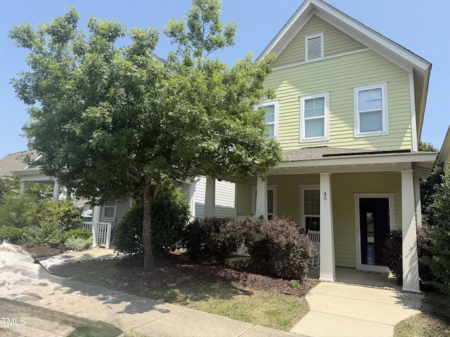 45 Summersweet Ln, Chapel Hill, NC 27516 - view of front facade with a porch