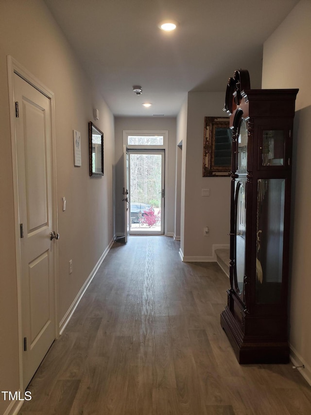 17 Verona Dr, Clayton, NC 27527 - corridor featuring wood finished floors and baseboards