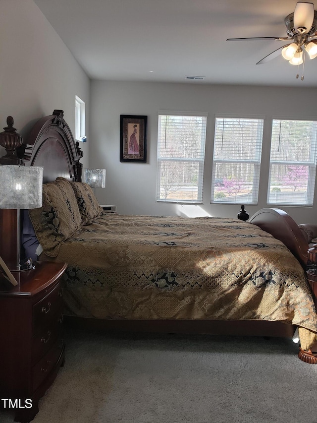 17 Verona Dr, Clayton, NC 27527 - bedroom with visible vents and a ceiling fan