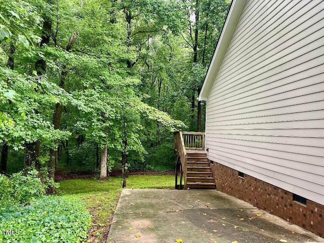 1401 Roy Averette Dr, Raleigh, NC 27603 - view of patio / terrace featuring stairs