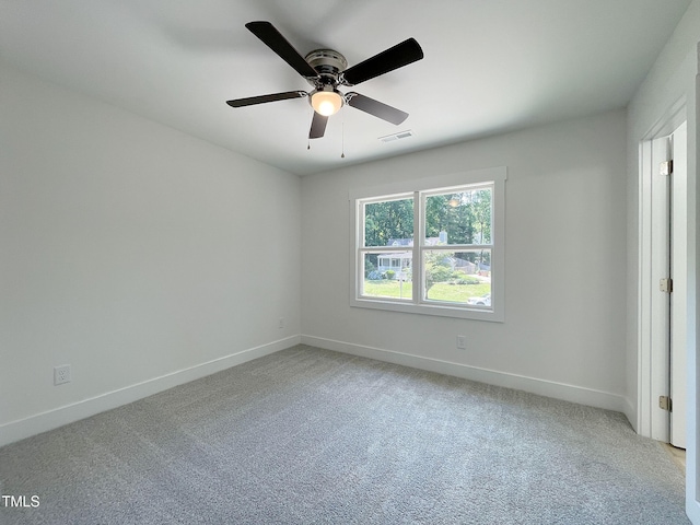 112 Remington Woods Dr, Wake Forest, NC 27587 - unfurnished room with light colored carpet, baseboards, and a ceiling fan