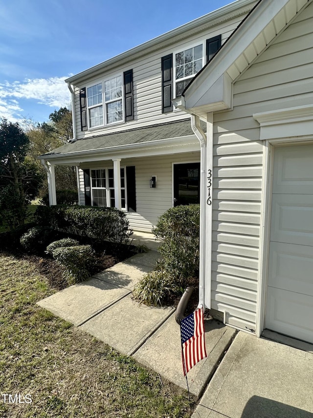 3316 Perkins Ridge Rd, Raleigh, NC 27610 - entrance to property featuring a porch