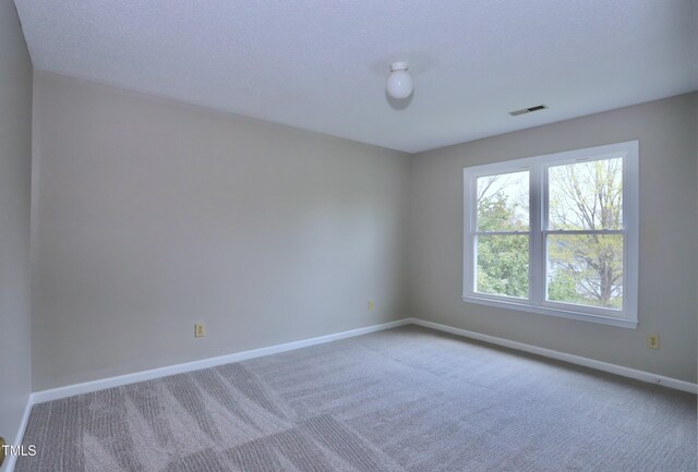 3313 Sparrowhawk Dr, High Point, NC 27265 - empty room featuring carpet, visible vents, baseboards, and a textured ceiling