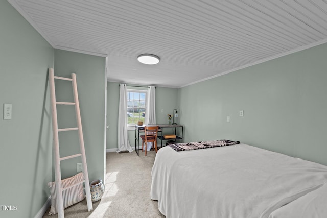 116 Lakewood Dr, Wendell, NC 27591 - bedroom featuring crown molding, baseboards, and light colored carpet