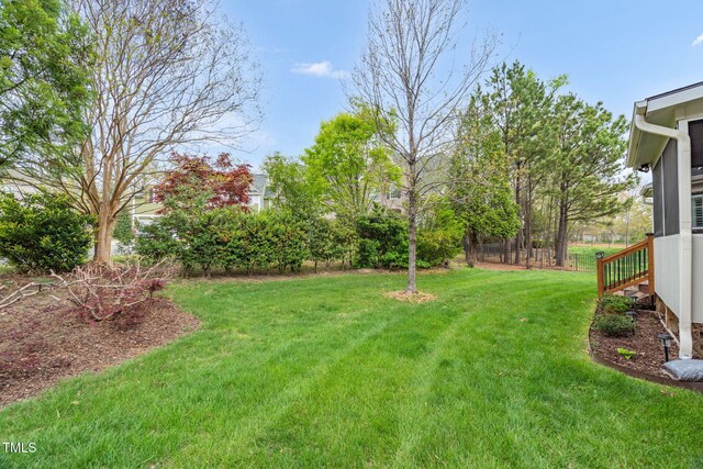 1808 Pattersons Mill Rd, Durham, NC 27703 - view of yard with fence