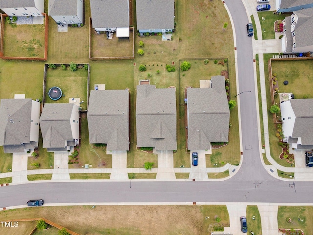 aerial view of residential area