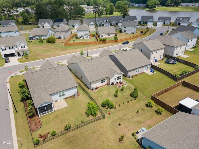 aerial perspective of suburban area