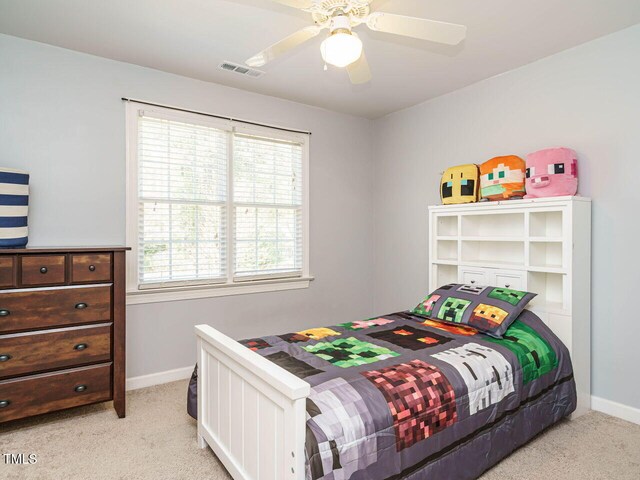 2213 Ravens Creek Ct, Raleigh, NC 27603 - bedroom featuring visible vents, light colored carpet, and baseboards