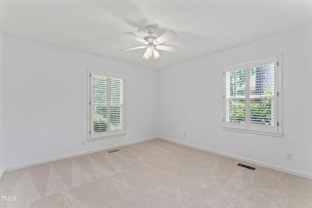 3911 Hope Valley Rd, Durham, NC 27707 - carpeted spare room with healthy amount of natural light, baseboards, and a ceiling fan