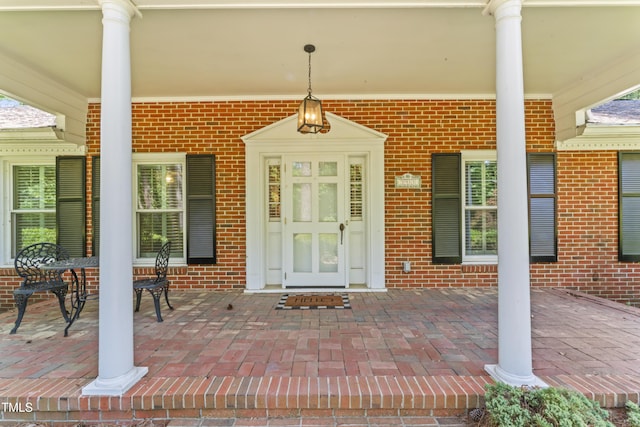 3911 Hope Valley Rd, Durham, NC 27707 - property entrance with brick siding