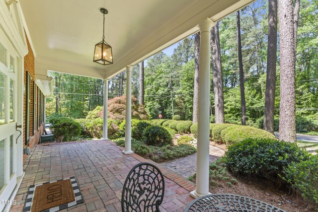 3911 Hope Valley Rd, Durham, NC 27707 - view of patio featuring view of scattered trees