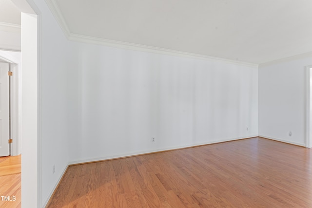 3911 Hope Valley Rd, Durham, NC 27707 - unfurnished room featuring ornamental molding, wood finished floors, and baseboards