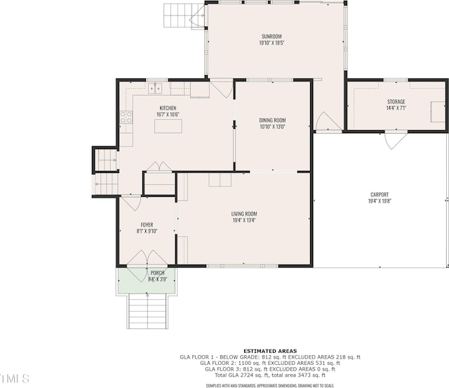 1920 Hillock Dr, Raleigh, NC 27612 - home floor plan