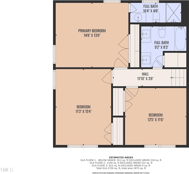 1920 Hillock Dr, Raleigh, NC 27612 - room layout