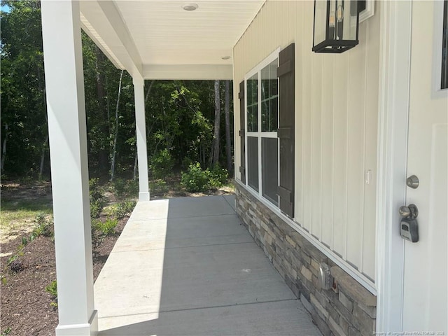505 Chason Rd, Lumber Bridge, NC 28357 - view of patio / terrace featuring a porch