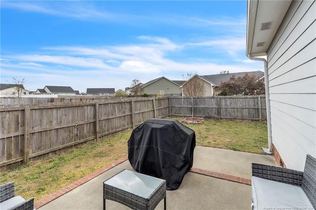 2220 Chasewater Rd, Fayetteville, NC 28306 - view of patio / terrace with a fenced backyard and a grill