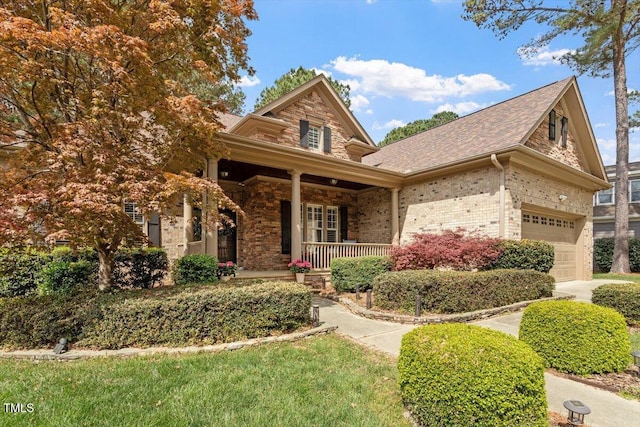 1525 Marshall Farm St, Wake Forest, NC 27587 - view of front of house with brick siding and a porch