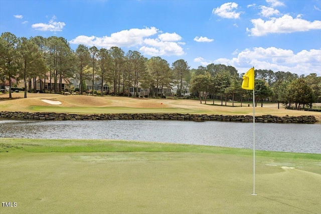 1525 Marshall Farm St, Wake Forest, NC 27587 - surrounding community featuring golf course view, a water view, and a yard