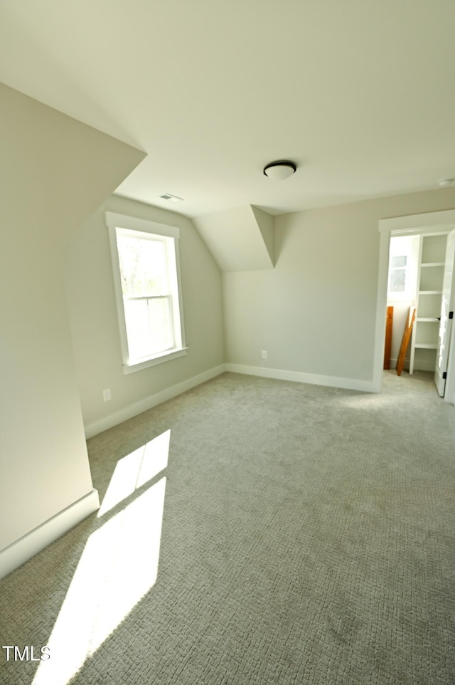 14 Duck Bill Trl, Pittsboro, NC 27312 - bonus room featuring light colored carpet, lofted ceiling, and baseboards