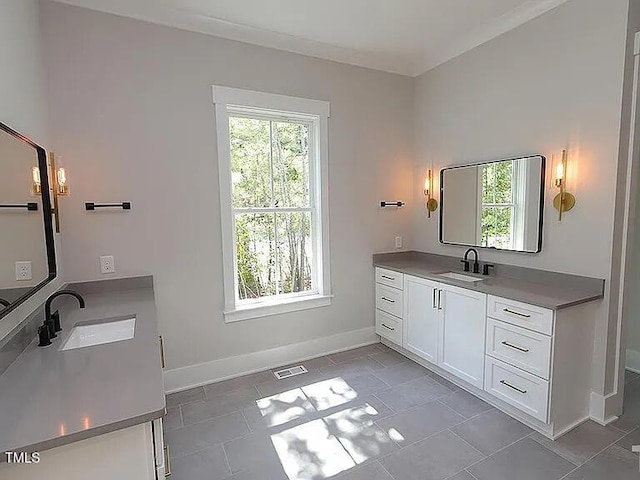 14 Duck Bill Trl, Pittsboro, NC 27312 - bathroom with plenty of natural light, baseboards, and two vanities