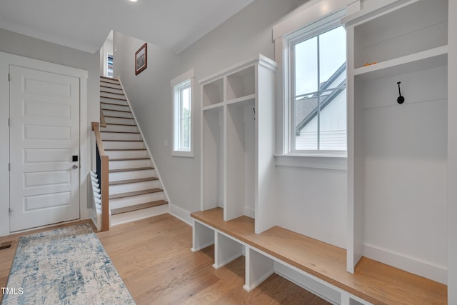 14 Duck Bill Trl, Pittsboro, NC 27312 - mudroom with light wood-style flooring and baseboards