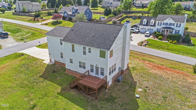 1308 Aspen Falls Ct, Willow Springs, NC 27592 - bird's eye view featuring a residential view