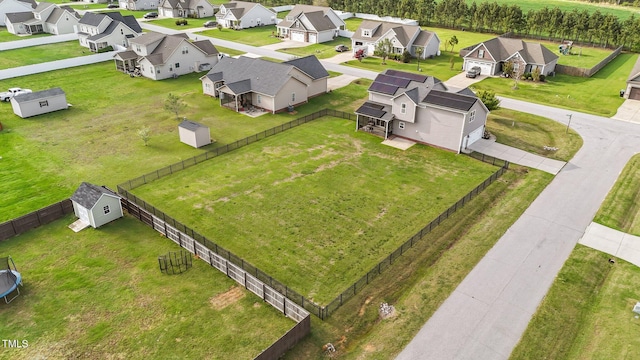 drone / aerial view featuring a residential view