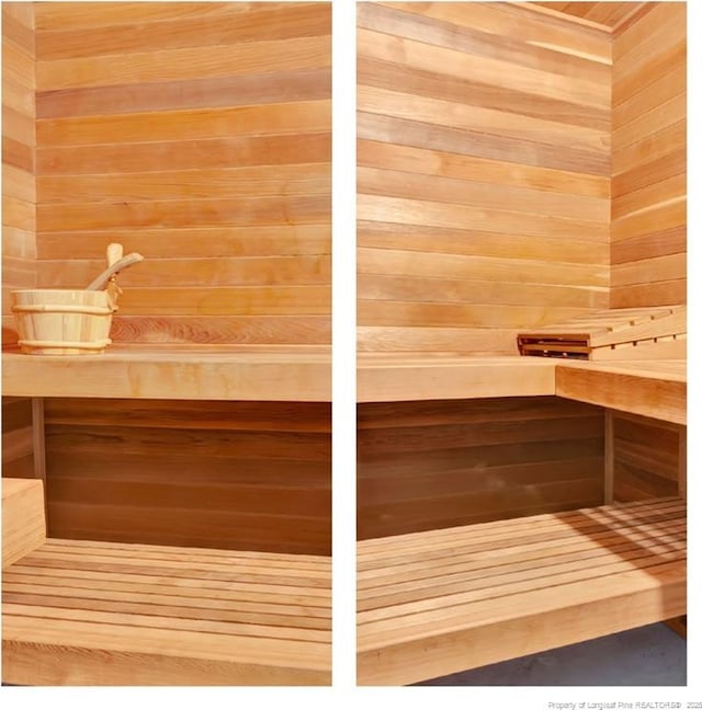 view of sauna