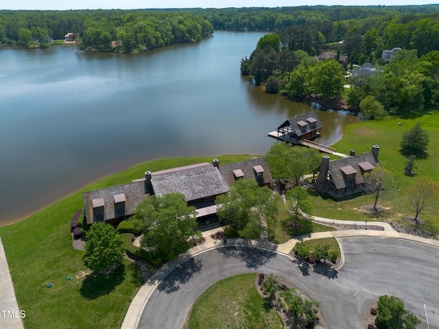 325 Forest Bridge Rd, Youngsville, NC 27596 - bird's eye view of a large body of water and a forest