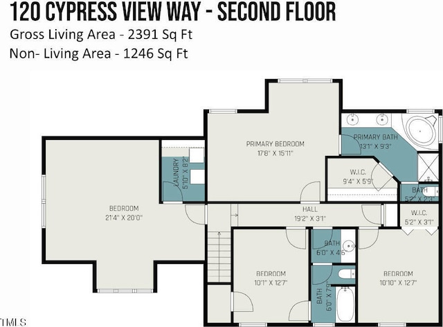 120 Cypress View Way, Apex, NC 27502 - floor plan / room layout