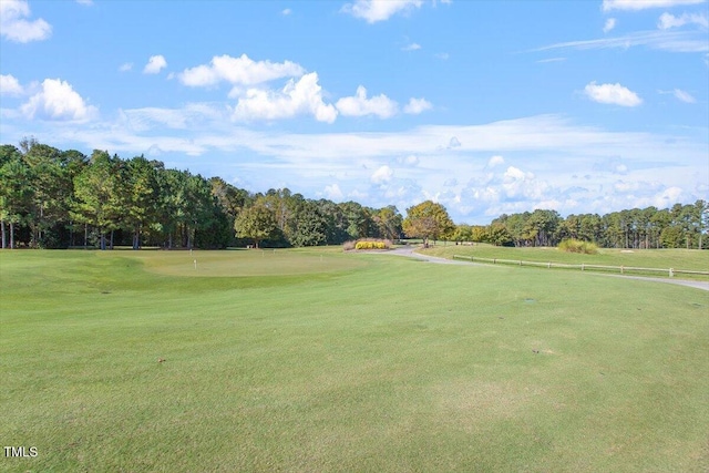 7616 Hasentree Way, Wake Forest, NC 27587 - surrounding community with view of golf course and a yard