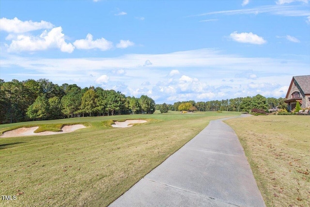 7616 Hasentree Way, Wake Forest, NC 27587 - view of property's community featuring a lawn and golf course view