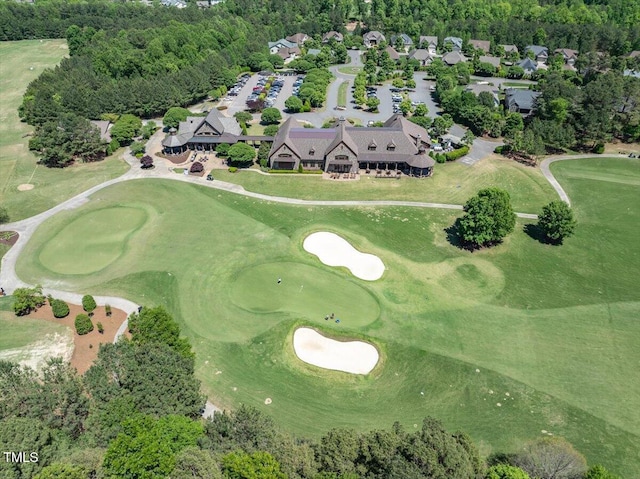 7616 Hasentree Way, Wake Forest, NC 27587 - drone / aerial view featuring view of golf course