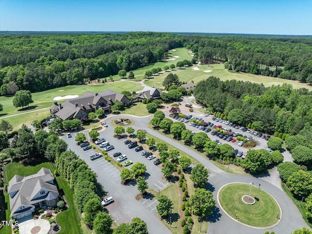 7616 Hasentree Way, Wake Forest, NC 27587 - drone / aerial view featuring a view of trees and view of golf course